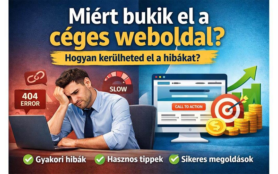 céges weboldal hibái