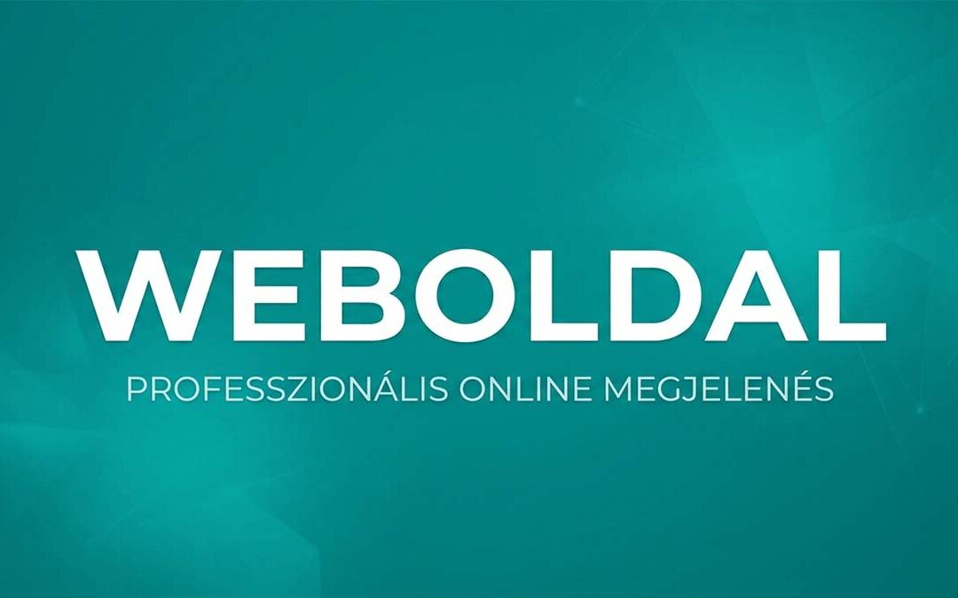 weboldal fejlesztés